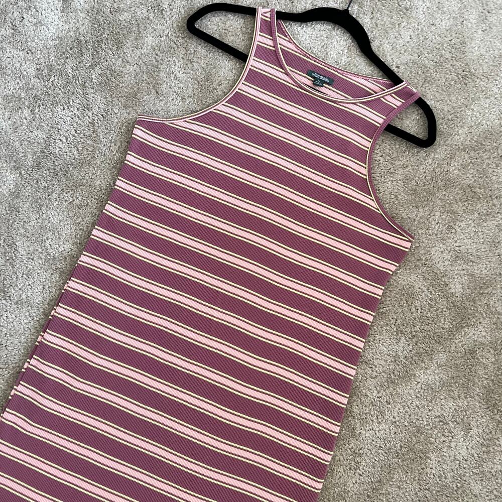 NWT Wild Fable Pink Striped Ribbed Racerback Body Con Dress Size: XL - Picture 6 of 11